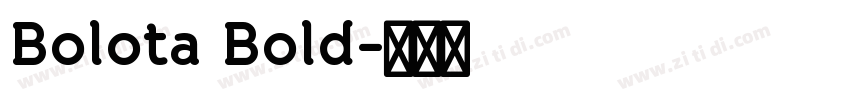 Bolota Bold字体转换